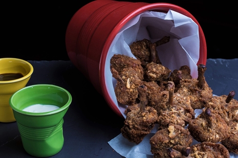 Appetizing chicken wings